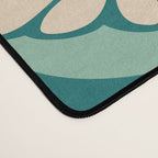 Flower Power - Teal, Pink and Off-white Desk Mat Gallery Image 4