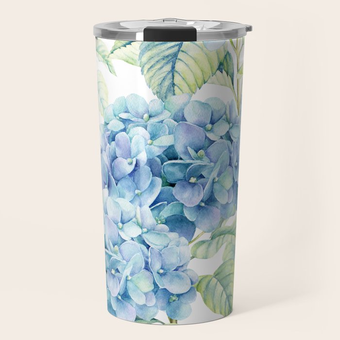 Blue Hydrangea Travel Mug Gallery Image 1