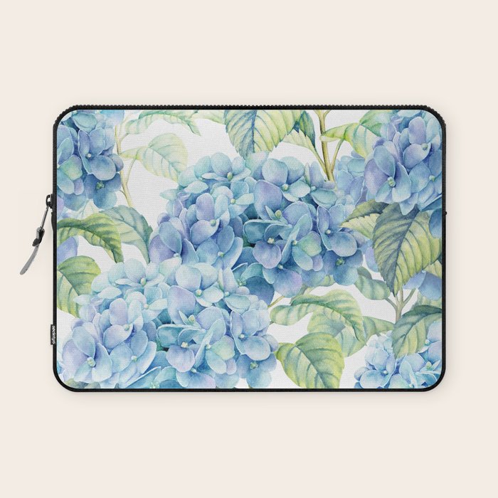 Blue Hydrangea Laptop Sleeve Gallery Image 1