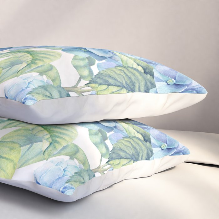 Blue Hydrangea Pillow Sham Gallery Image 3