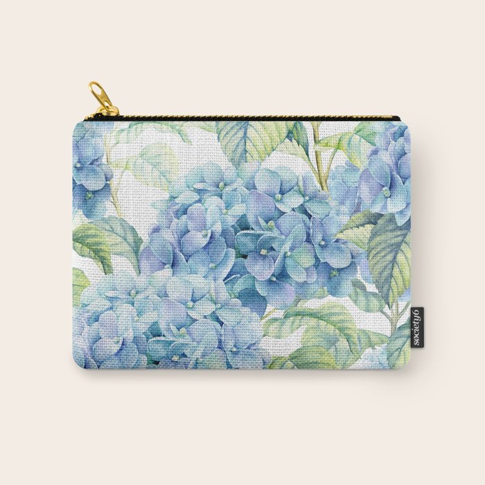 Blue Hydrangea Carry All Pouch Gallery Image 1