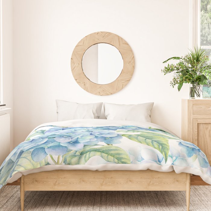 Blue Hydrangea Duvet Cover Gallery Image 3