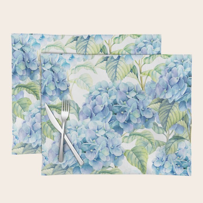 Blue Hydrangea Placemat Gallery Image 1