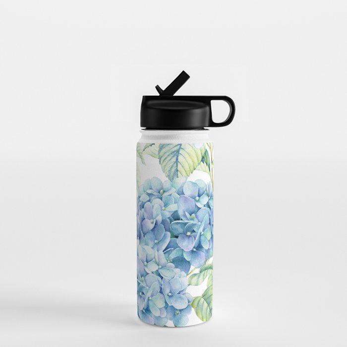 Blue Hydrangea Water Bottle Gallery Image 1