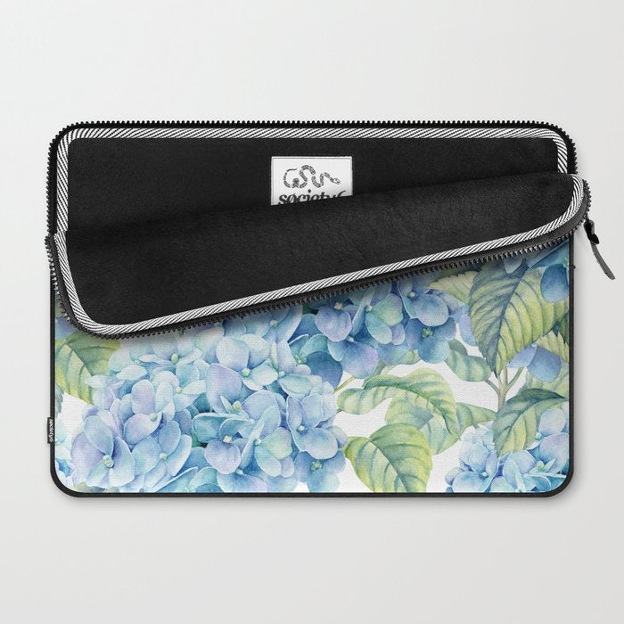 Blue Hydrangea Laptop Sleeve Gallery Image 2