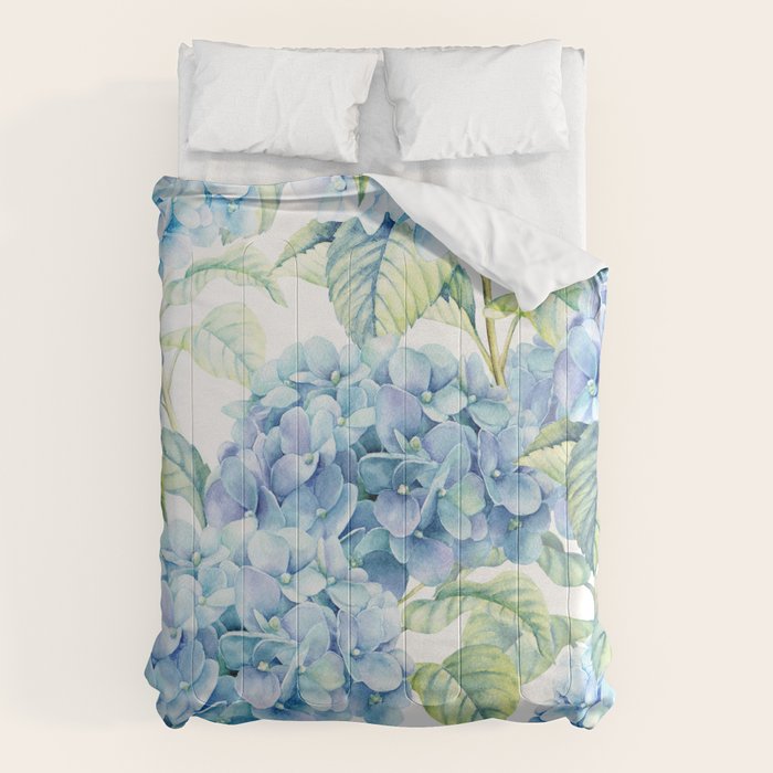 Blue Hydrangea Comforter Gallery Image 6