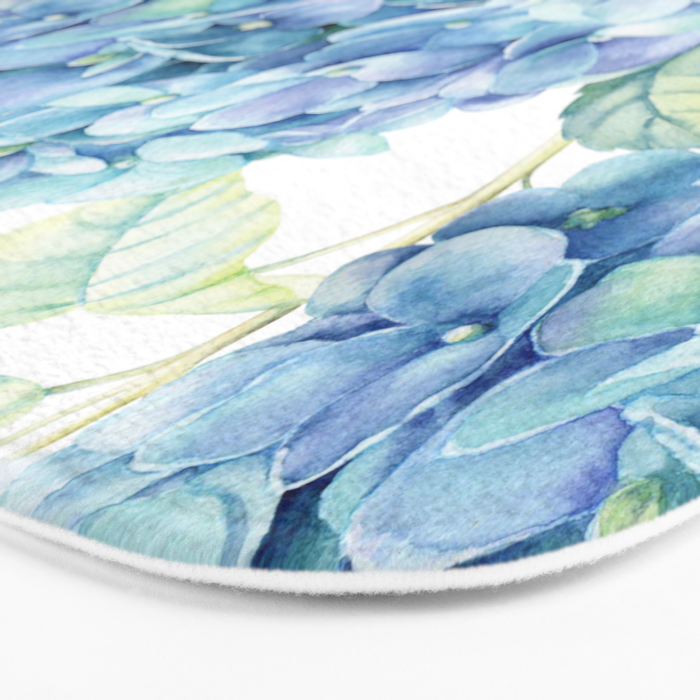 Blue Hydrangea Bath Mat Gallery Image 3