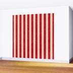 STRIPES 001 L - Tomato Wall Mural Gallery Image 2