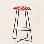 STRIPES 001 L - Tomato Stool Gallery Image 1