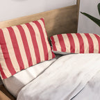 STRIPES 001 L - Tomato Pillow Sham Gallery Image 2