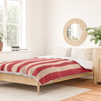 STRIPES 001 L - Tomato Duvet Cover Gallery Image 2