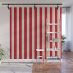 STRIPES 001 L - Tomato Wall Mural Gallery Image 1