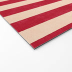 STRIPES 001 L - Tomato Welcome Mat Gallery Image 2