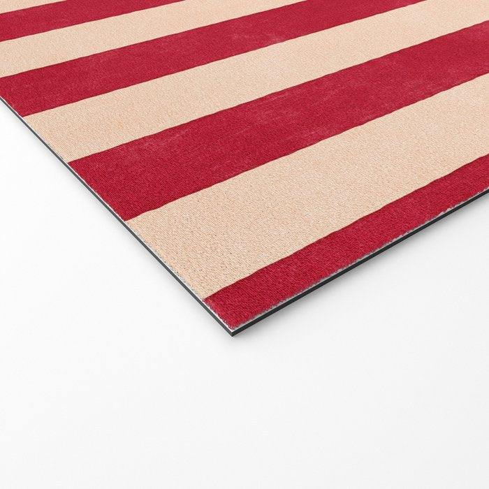 STRIPES 001 L - Tomato Welcome Mat Gallery Image 2