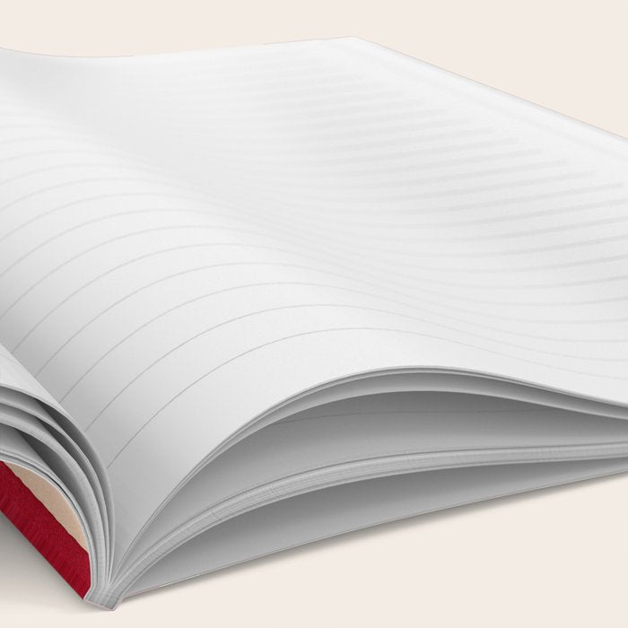 STRIPES 001 L - Tomato Notebook Gallery Image 2