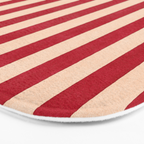 STRIPES 001 L - Tomato Bath Mat Gallery Image 3