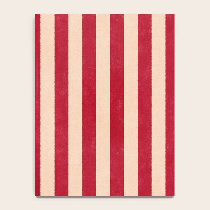 STRIPES 001 L - Tomato Notebook Gallery Image 4