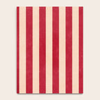 STRIPES 001 L - Tomato Notebook Gallery Image 4