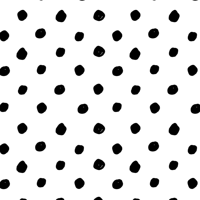 Hand Drawn Polka Dots â Black and White Ink Art Coffee Mug Gallery Image 2