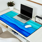 Alcohol Ink Seascape Desk Mat Gallery Image 2
