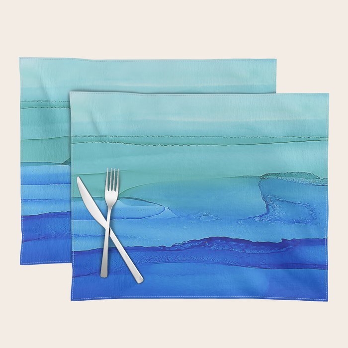 Alcohol Ink Seascape Placemat Gallery Image 1