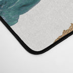 Leopard Print - Teal & Copper Desk Mat Gallery Image 4