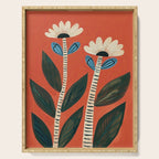 Folk Garden Daisy Pair Serving Tray Gallery Image 1