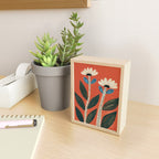 Folk Garden Daisy Pair Mini Art Print Gallery Image 2