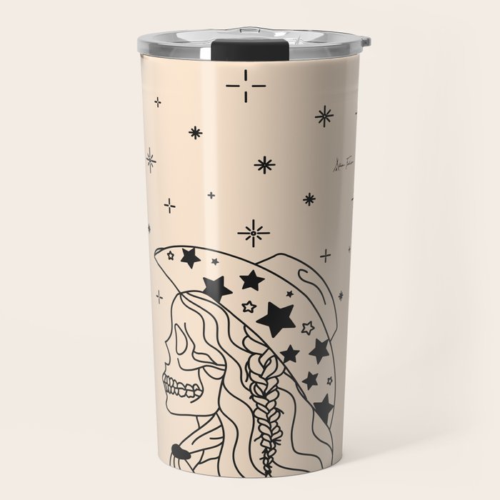 Love or Die Tryinâ - Rhinestone Cowgirl Black & Cream Travel Mug Gallery Image 1