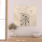 Love or Die Tryinâ - Rhinestone Cowgirl Black & Cream Wall Tapestry Gallery Image 2