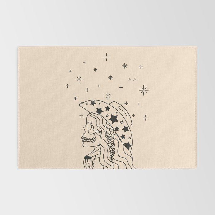 Love or Die Tryinâ - Rhinestone Cowgirl Black & Cream Rug Gallery Image 2