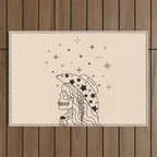 Love or Die Tryinâ - Rhinestone Cowgirl Black & Cream Outdoor Rug Gallery Image 1
