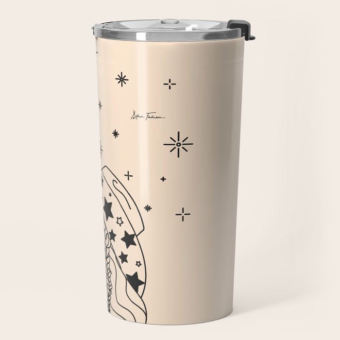 Love or Die Tryinâ - Rhinestone Cowgirl Black & Cream Travel Mug Gallery Image 2