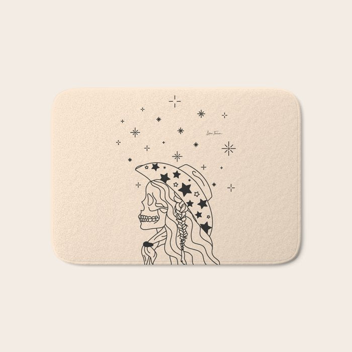 Love or Die Tryinâ - Rhinestone Cowgirl Black & Cream Bath Mat Gallery Image 1