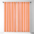 Pink and Orange Classic Double Stripe Vertical Pattern Window Curtain Gallery Image 5