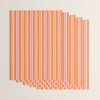 Pink and Orange Classic Double Stripe Vertical Pattern Wrapping Paper Gallery Image 3