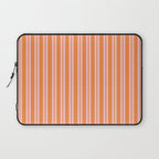 Pink and Orange Classic Double Stripe Vertical Pattern Laptop Sleeve Gallery Image 1