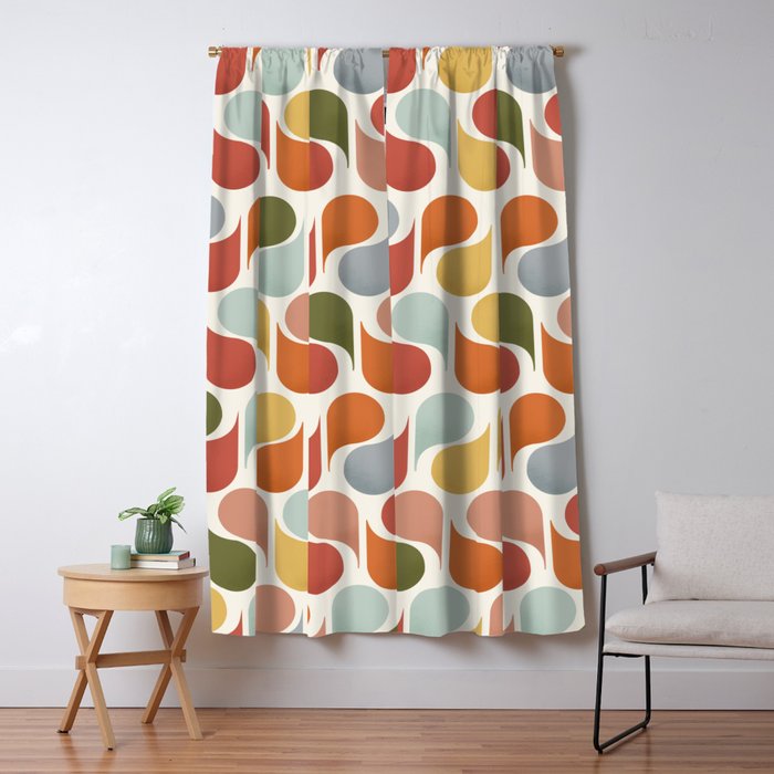 retro pattern no4 Window Curtain Gallery Image 1