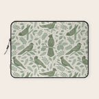 Song Birds - Green Laptop Sleeve Gallery Image 1