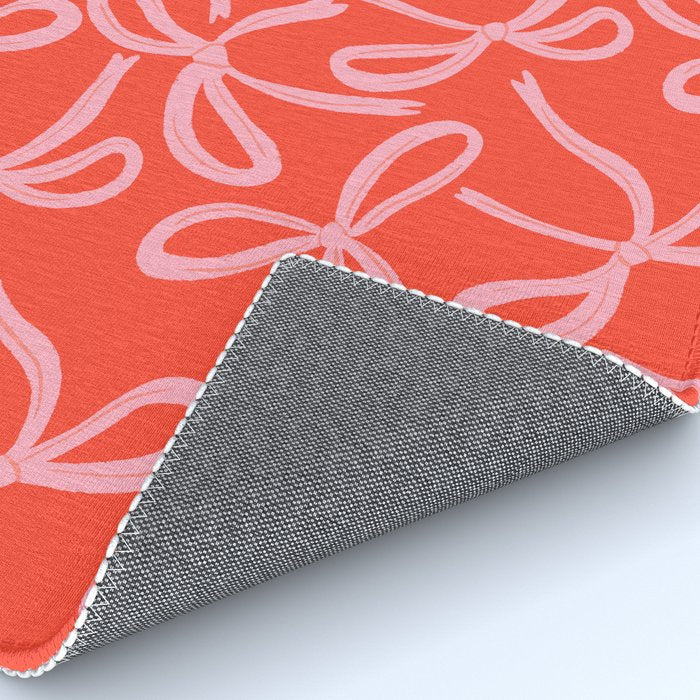 Cute textured coquette bows Rug Gallery Image 4