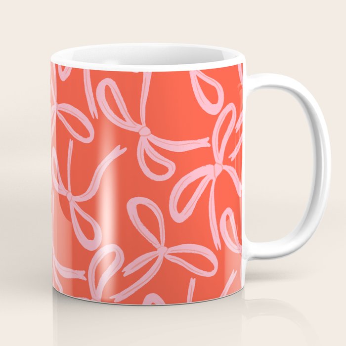 Cute textured coquette bows Coffee Mug Gallery Image 1