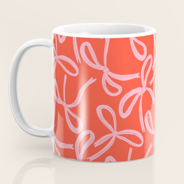 Cute textured coquette bows Coffee Mug Gallery Image 3