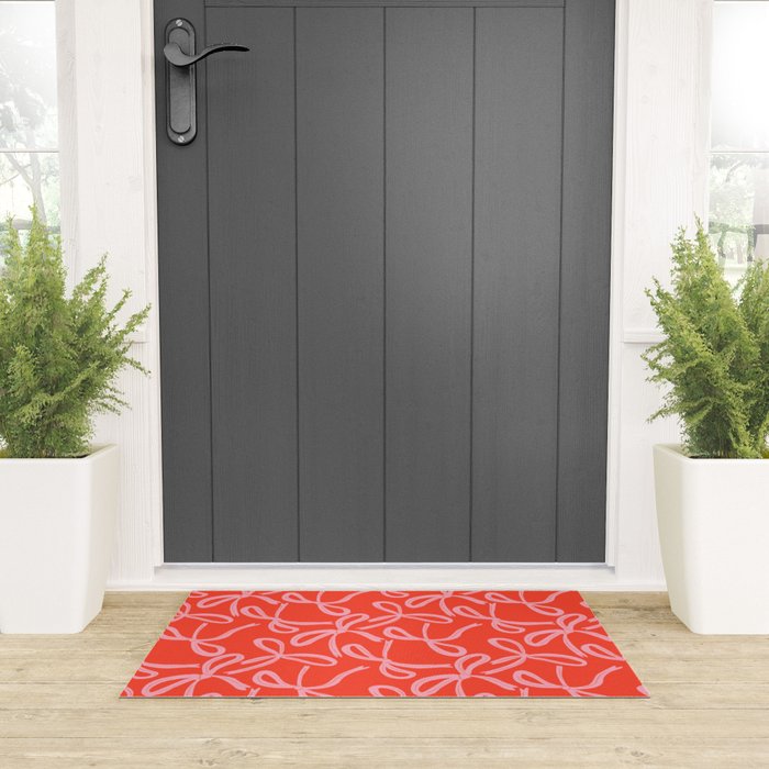 Cute textured coquette bows Welcome Mat Gallery Image 3