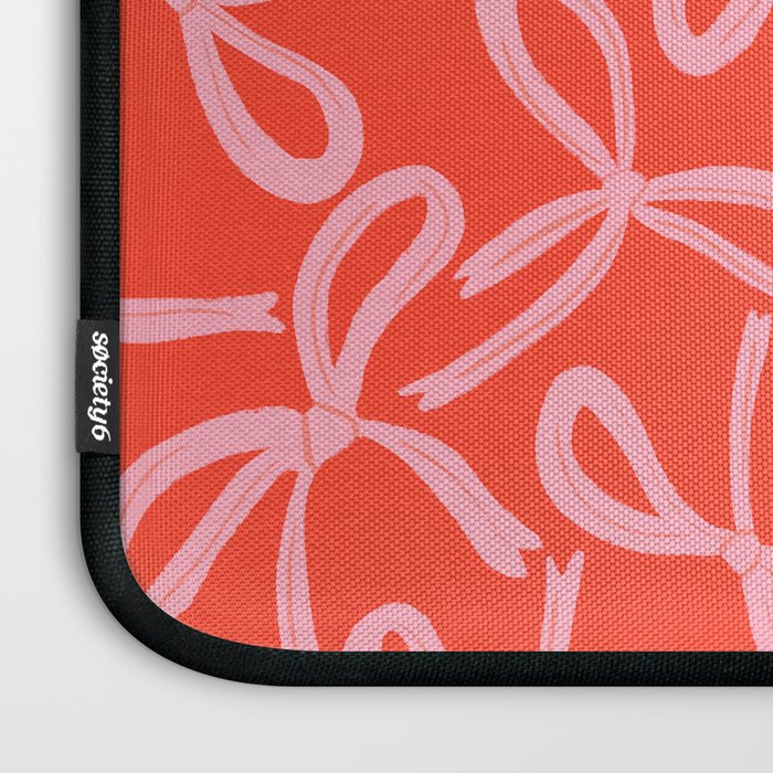 Cute textured coquette bows Laptop Sleeve Gallery Image 3