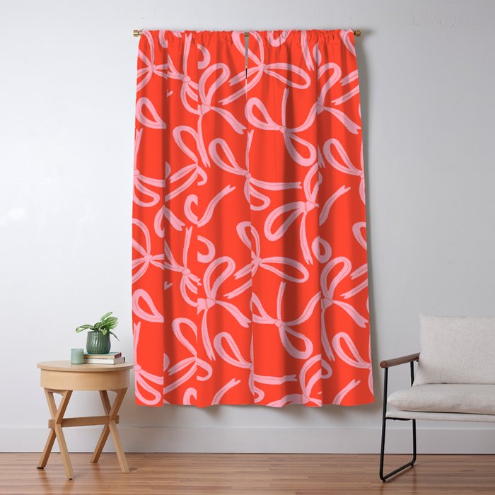 Cute textured coquette bows Window Curtain Gallery Image 5