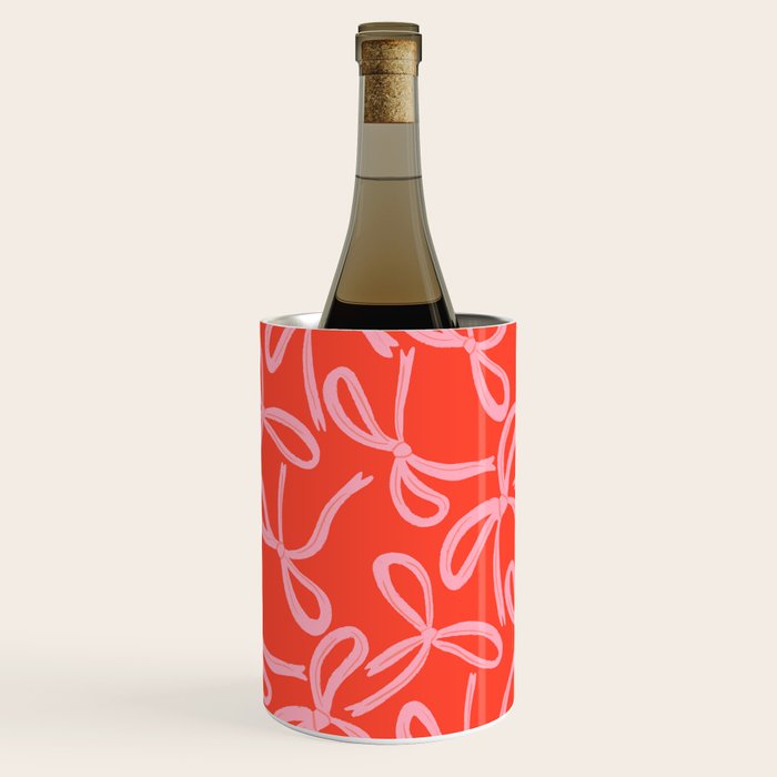 Cute textured coquette bows Wine Chiller Gallery Image 3