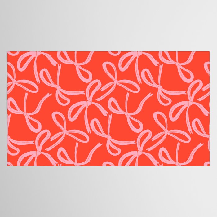 Cute textured coquette bows Tablecloth Gallery Image 2
