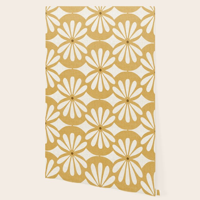 Solstice Boho Geometric Goldenrod Wallpaper Gallery Image 2