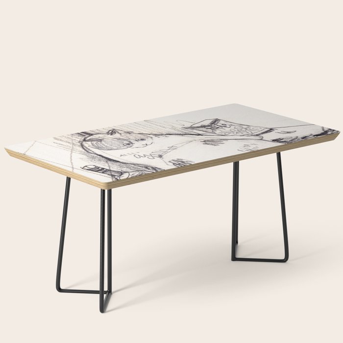 Drunk Cat Coffee Table Gallery Image 1