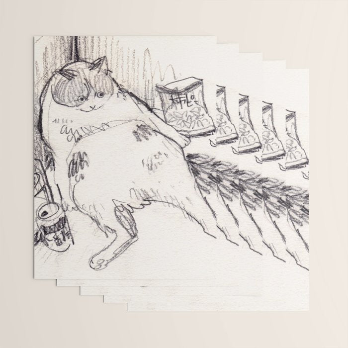 Drunk Cat Wrapping Paper Gallery Image 3